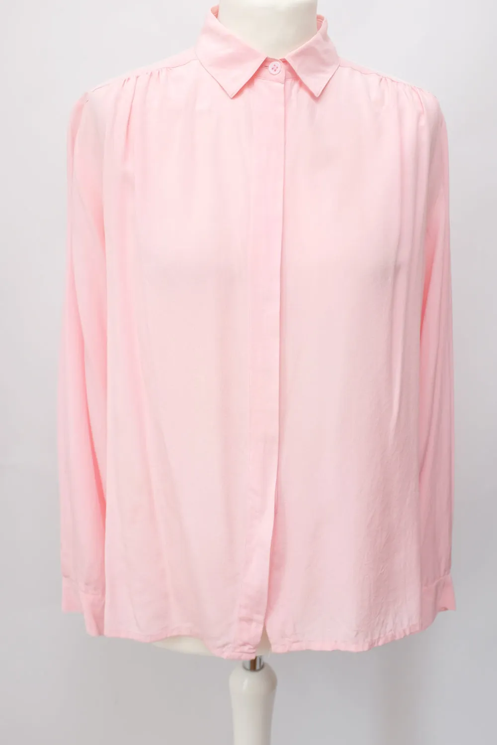 PURE SILK ROSE VINTAGE SHIRT