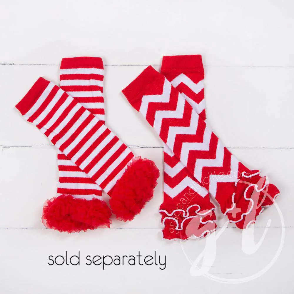 "Tis the Season to Sparkle" Christmas Dress Red Tutu, White Long Sleeves