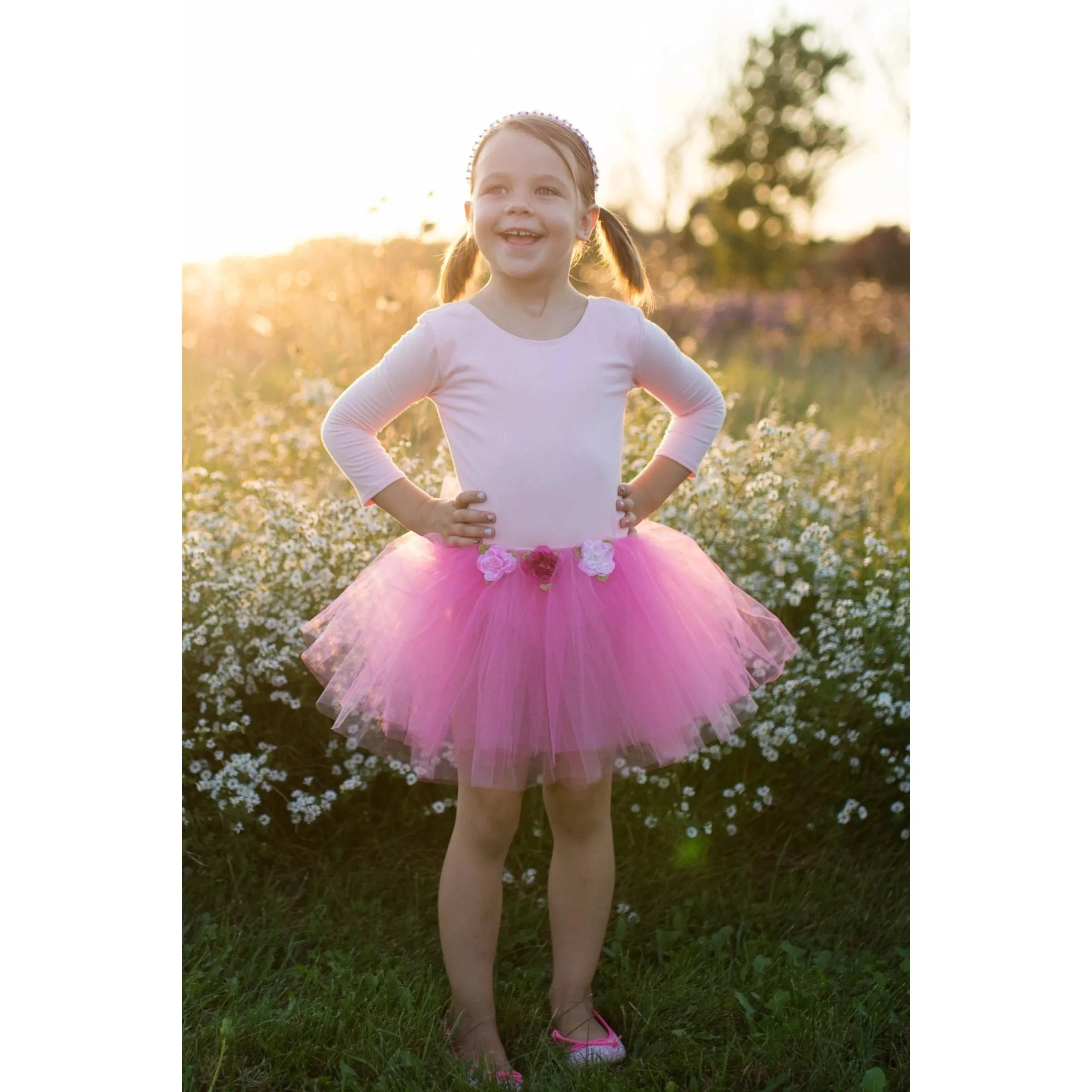 rose tutu dark pink size 4-6