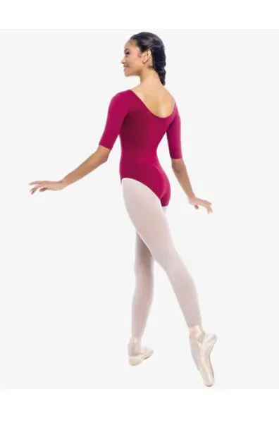 So Danca SL27 Ashley Adult Microfiber Basic Half Sleeve Leotard