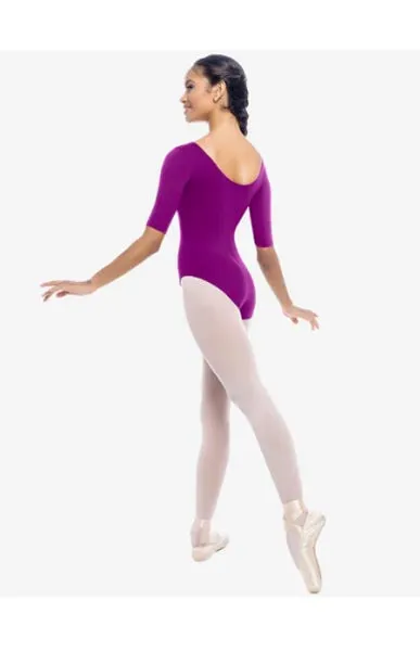 So Danca SL27 Ashley Adult Microfiber Basic Half Sleeve Leotard
