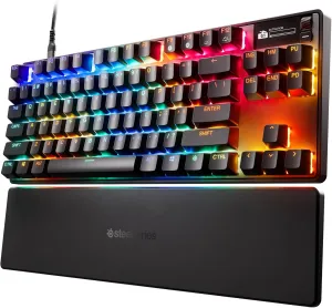 SteelSeries Apex Pro TKL Gen 3 OmniPoint 3.0 HyperMagnetic Switches  Adjustable Actuation  Rapid Trigger  Game-Ready Presets  Protection Mode  Rapid Tap/SOCD  OLED  RGB  PBT Keycaps  USB-C