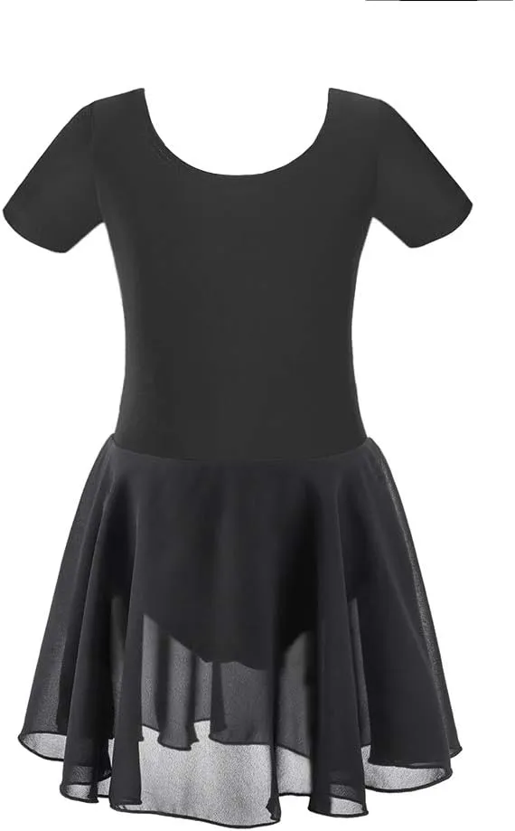 Stelle Ballet Leotards for Girls Dance Leotard with Skirt Toddler Ballet Outfit Criss-Cross Bow Back (Little/Big Kid)