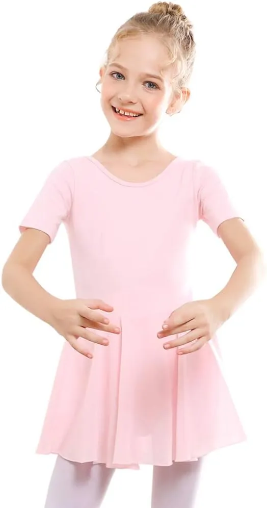 Stelle Ballet Leotards for Girls Dance Leotard with Skirt Toddler Ballet Outfit Criss-Cross Bow Back (Little/Big Kid)
