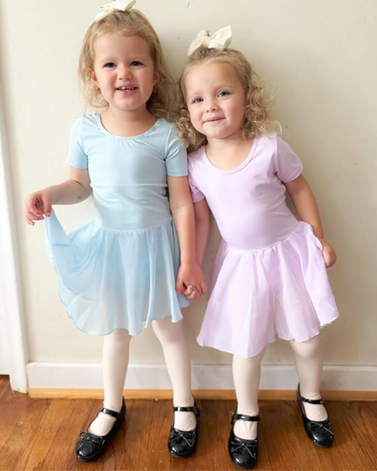 Stelle Ballet Leotards for Girls Dance Leotard with Skirt Toddler Ballet Outfit Criss-Cross Bow Back (Little/Big Kid)