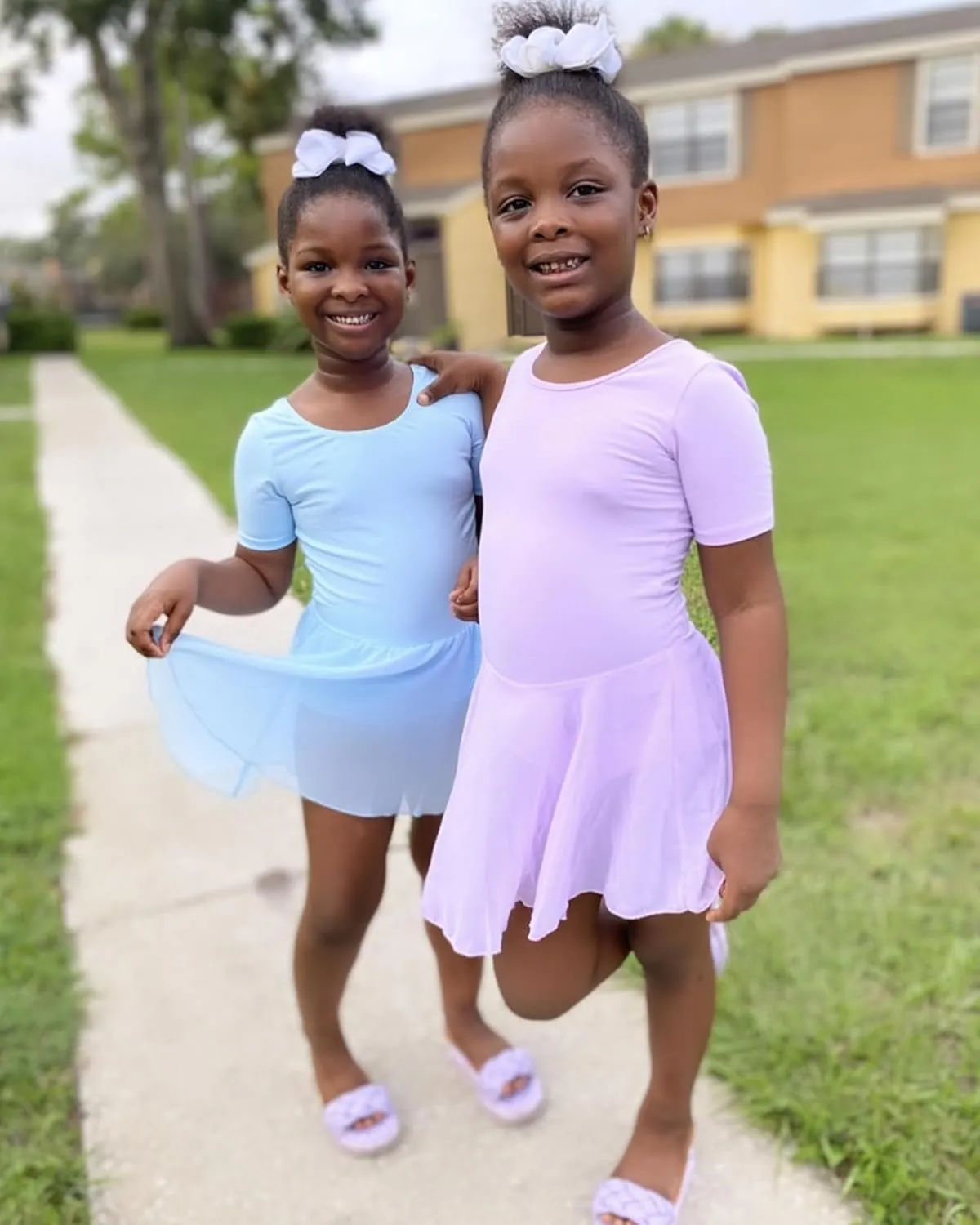 Stelle Ballet Leotards for Girls Dance Leotard with Skirt Toddler Ballet Outfit Criss-Cross Bow Back (Little/Big Kid)