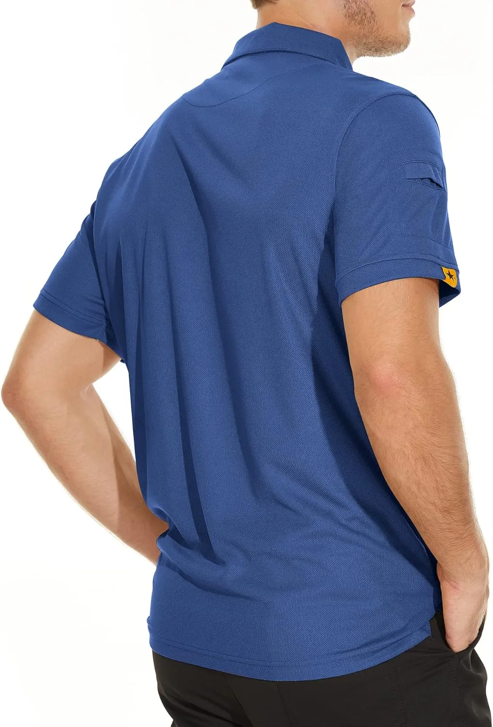V VALANCH Mens Polo Shirts Short Sleeve Moisture Wicking Golf Polo Athletic Collared Shirt Tennis T-Shirt Tops