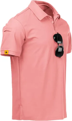 V VALANCH Mens Polo Shirts Short Sleeve Moisture Wicking Golf Polo Athletic Collared Shirt Tennis T-Shirt Tops