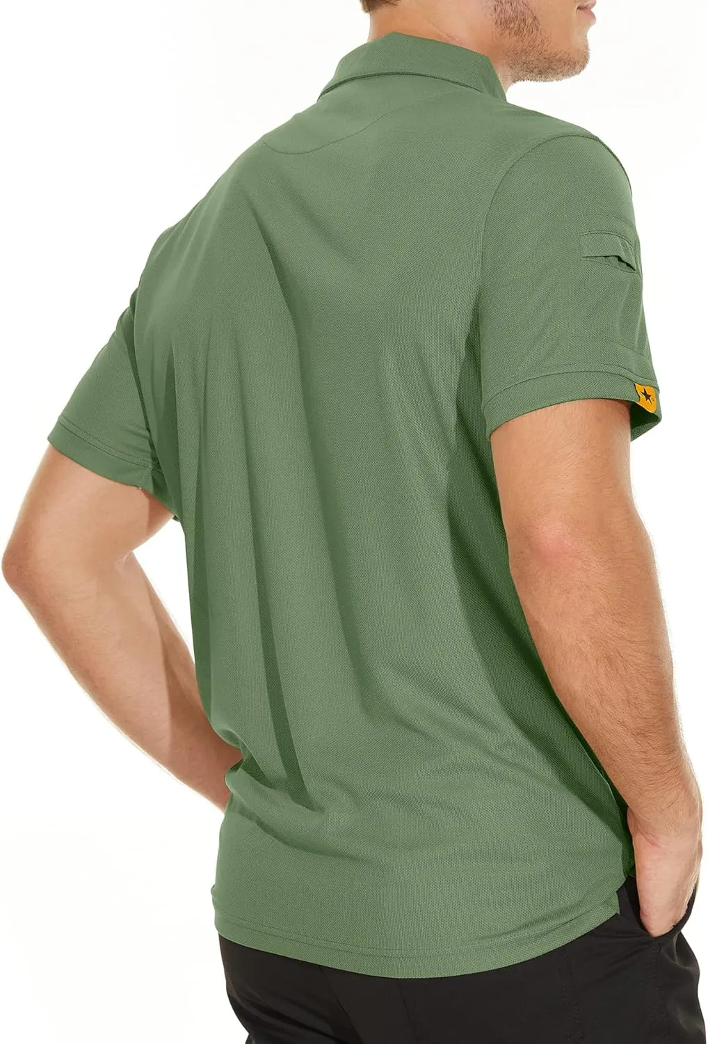 V VALANCH Mens Polo Shirts Short Sleeve Moisture Wicking Golf Polo Athletic Collared Shirt Tennis T-Shirt Tops