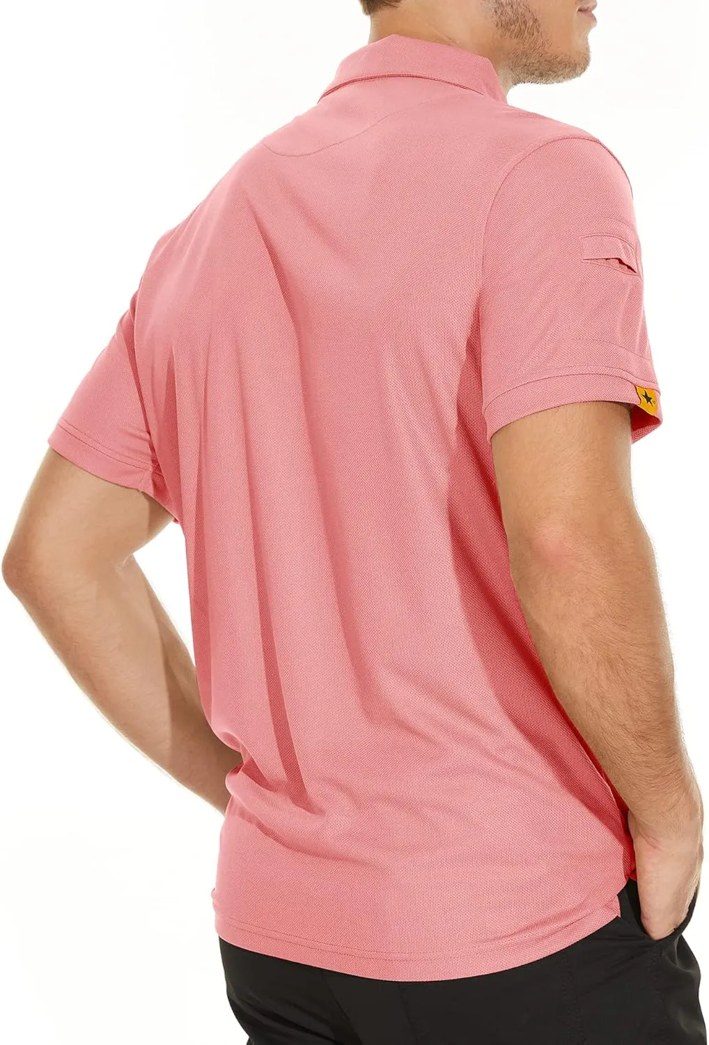 V VALANCH Mens Polo Shirts Short Sleeve Moisture Wicking Golf Polo Athletic Collared Shirt Tennis T-Shirt Tops