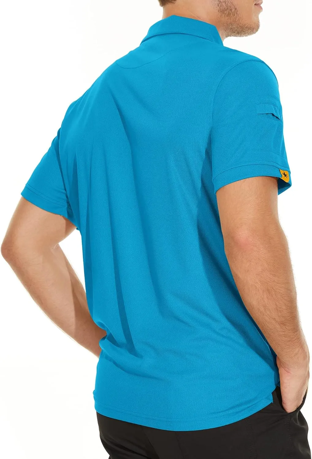 V VALANCH Mens Polo Shirts Short Sleeve Moisture Wicking Golf Polo Athletic Collared Shirt Tennis T-Shirt Tops