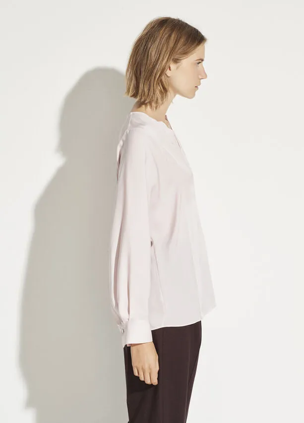 Vince - Half Placket Blouse in Rosa Seco