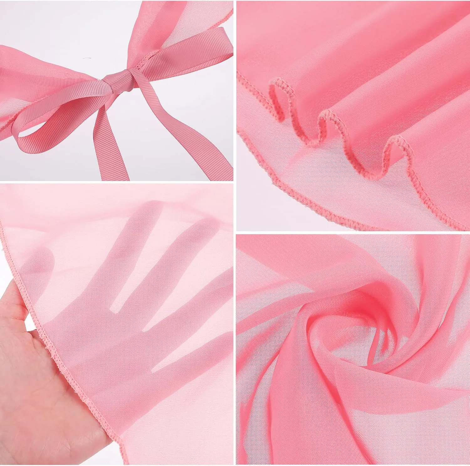 Women's Ballet Wrap Skirt Chiffon Dance Wrap Skirt with Adjustable Waist Tie Gymnastics Ballet Skirts for Women