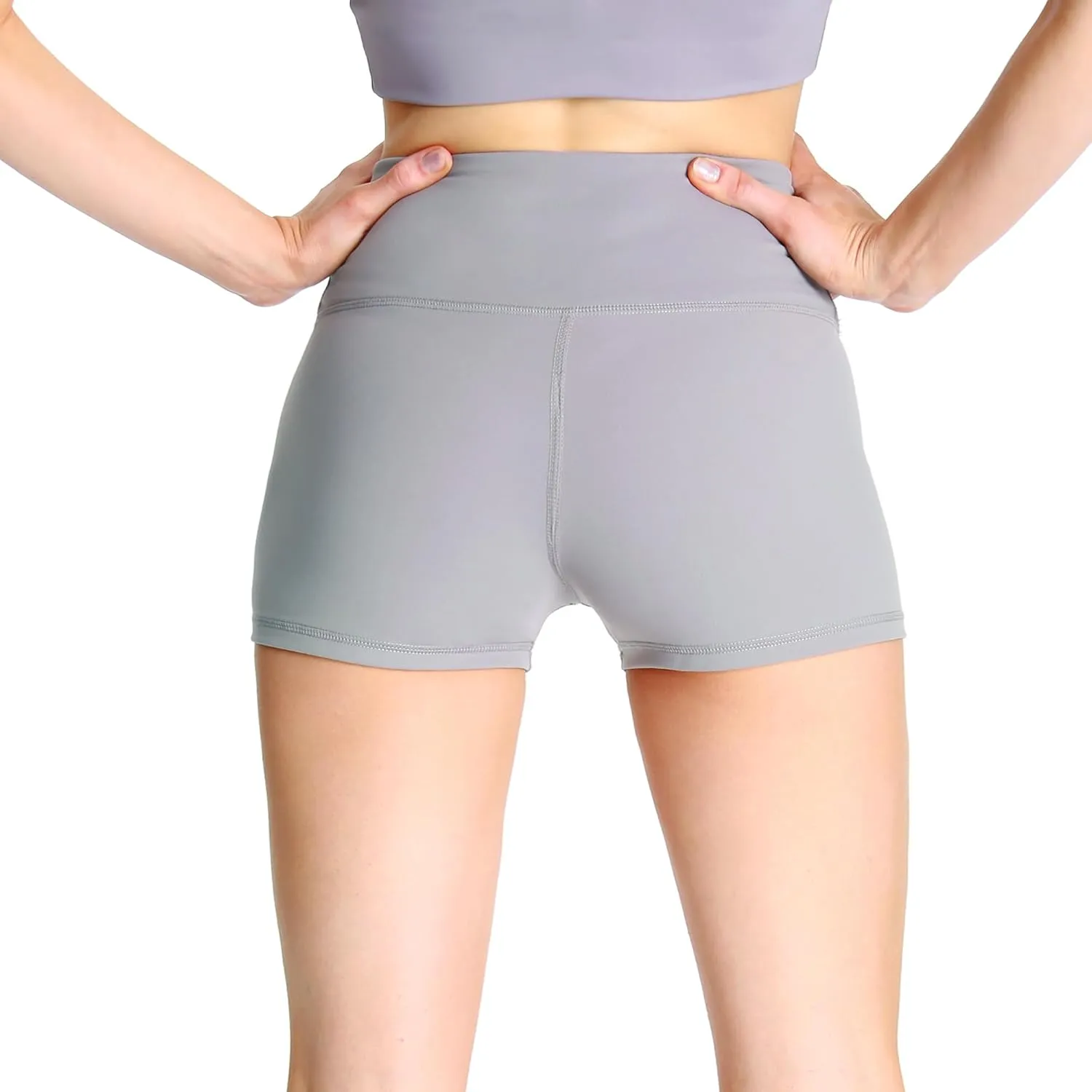 Women's Workout Yoga Athletic Running Dance Gym Shorts High Waist Cheerleader Volleyball Short Pants