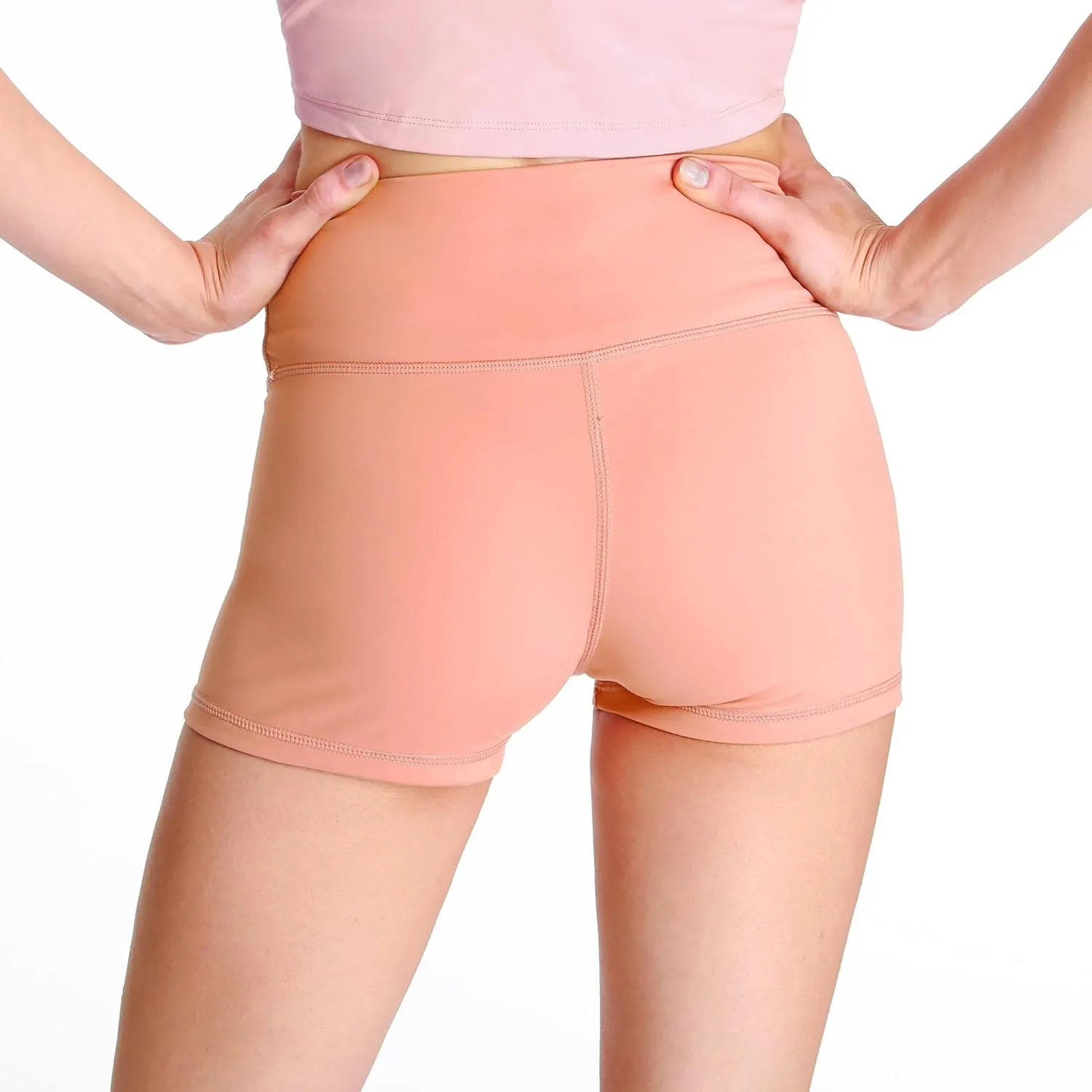 Women's Workout Yoga Athletic Running Dance Gym Shorts High Waist Cheerleader Volleyball Short Pants