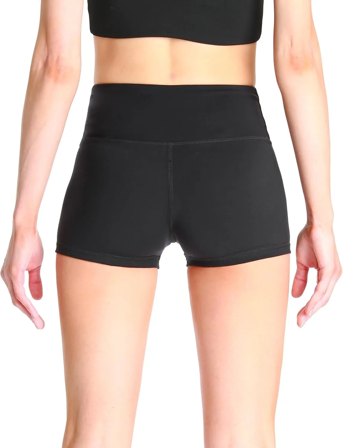 Women's Workout Yoga Athletic Running Dance Gym Shorts High Waist Cheerleader Volleyball Short Pants