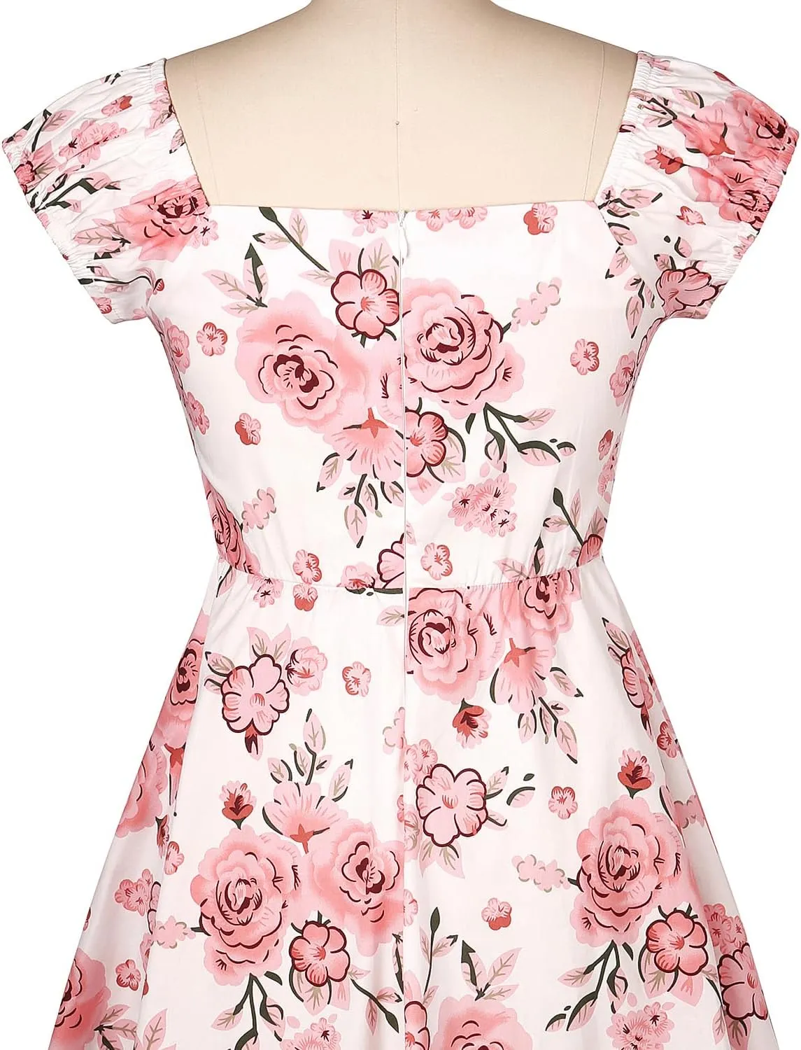 YARN & INK Retro Swing Dresses for Women 1950s Vintage Rockabilly Clothes Pinup Clothing Cocktail Party Dress