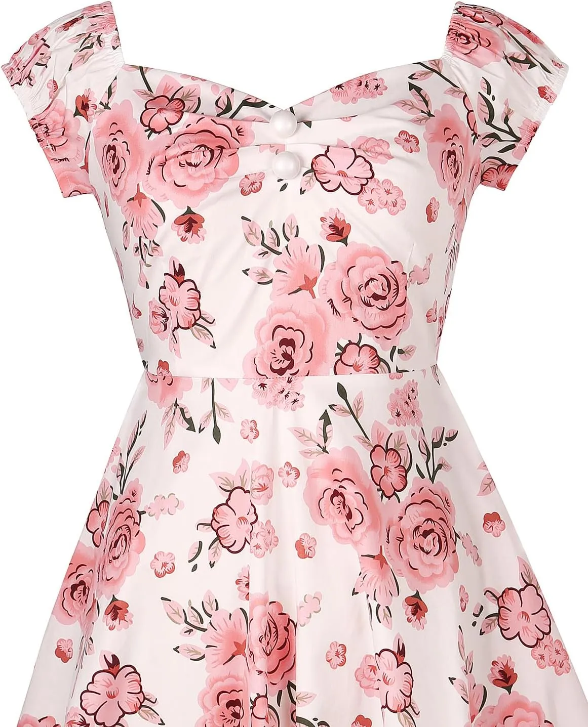 YARN & INK Retro Swing Dresses for Women 1950s Vintage Rockabilly Clothes Pinup Clothing Cocktail Party Dress