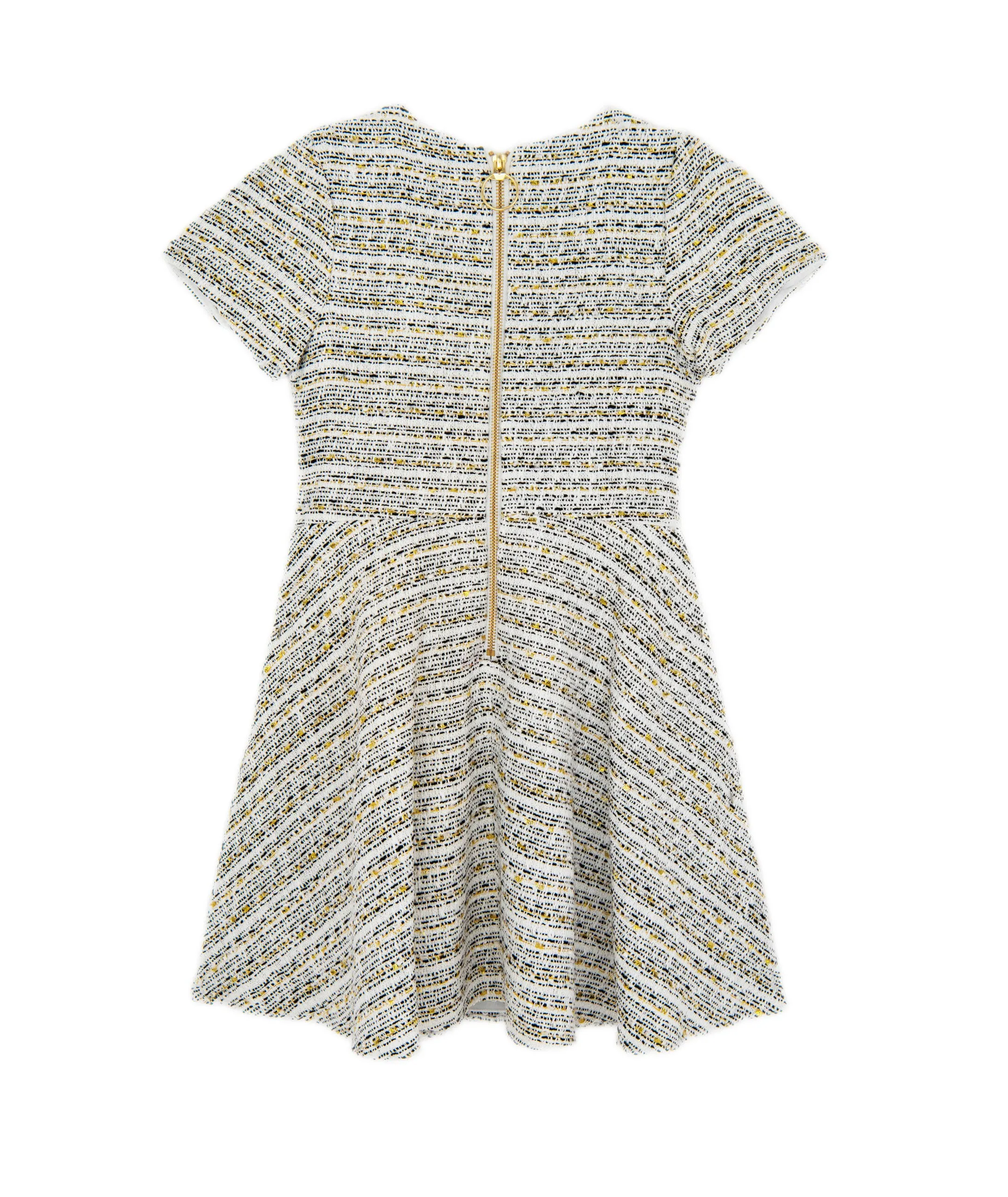 Zoe Ltd. Girls Deborah Black/White Tweed Pocket Dress